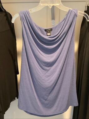 Halogen Draped Neck Sleeveless Camisole - Lavender Blue
